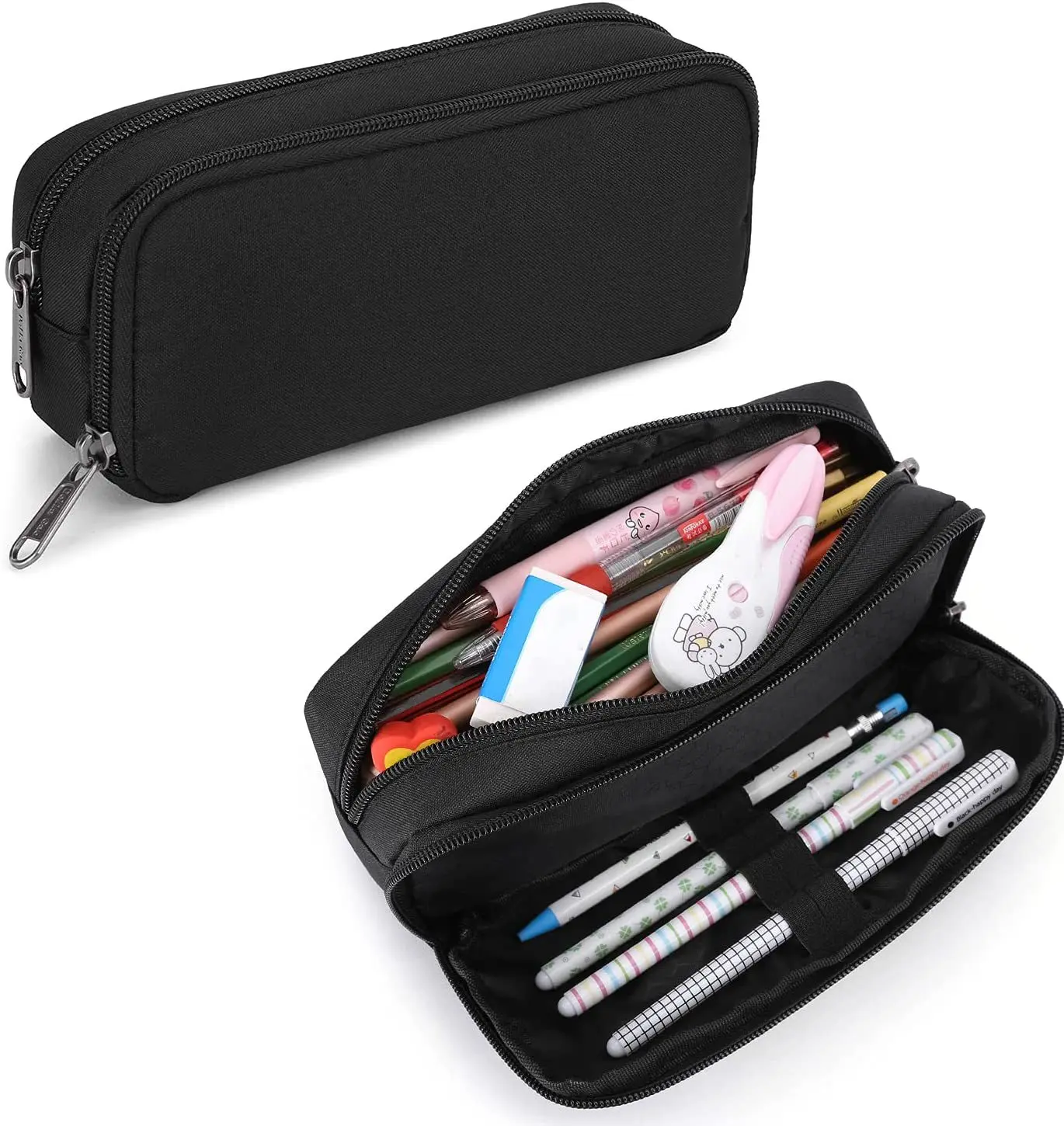 Pencil Case Large Capacity Simple Pen Bag Office Multi-functional Stationery Storage Organizer School Supplies Gift