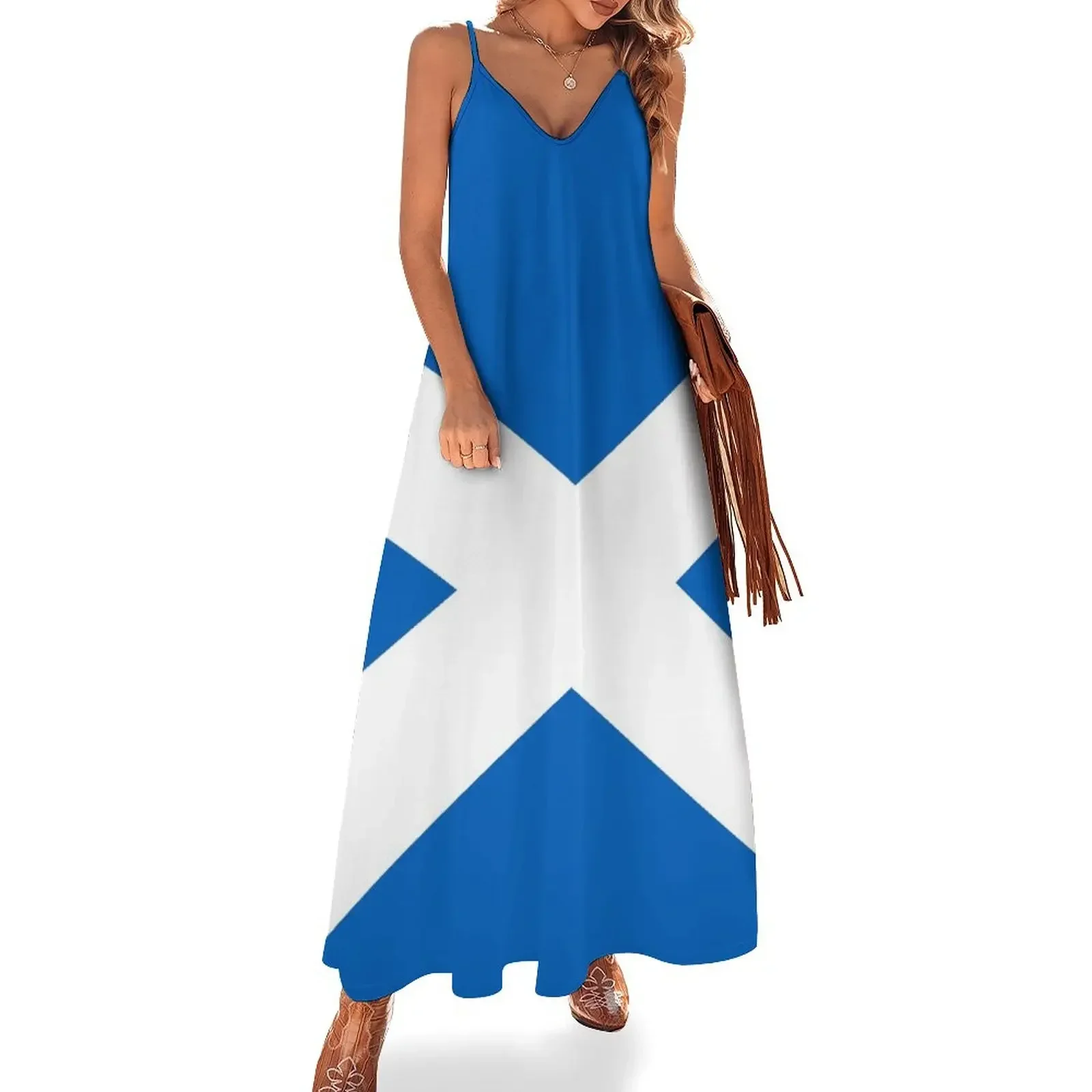 

Flag of Scotland - Scottish Flag Sleeveless Dress Party dresses chic and elegant woman dress Dress