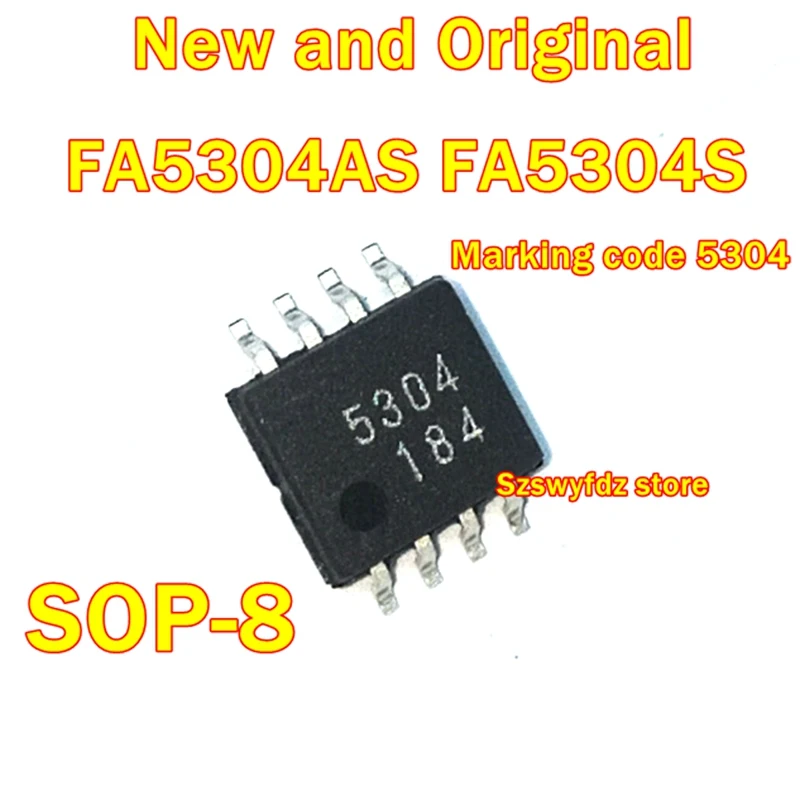 

5pcs to 50pcs FA5304AS FA5304S SOP-8 Marking code 5304 New Original Bipolar IC For Switching Power Supply Control