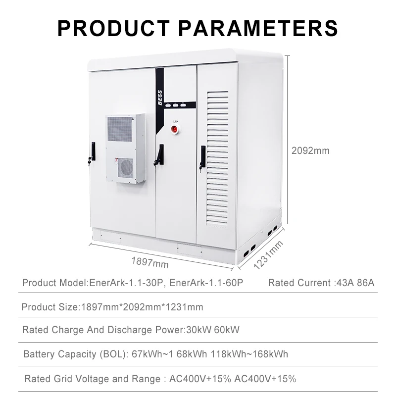 Wirentech High Quality 71kwh 100kwh 215kwh BESS 169KWh Solar Energy Storage Li-ion Battery for Farm Outdoor Solar Systems