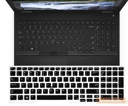 silicone Laptop Keyboard Cover Skin for Dell Latitude 15 E5570 5550 5580 5590 5591 Precision 3510 3520 7510 7520 7710 7720 15.6