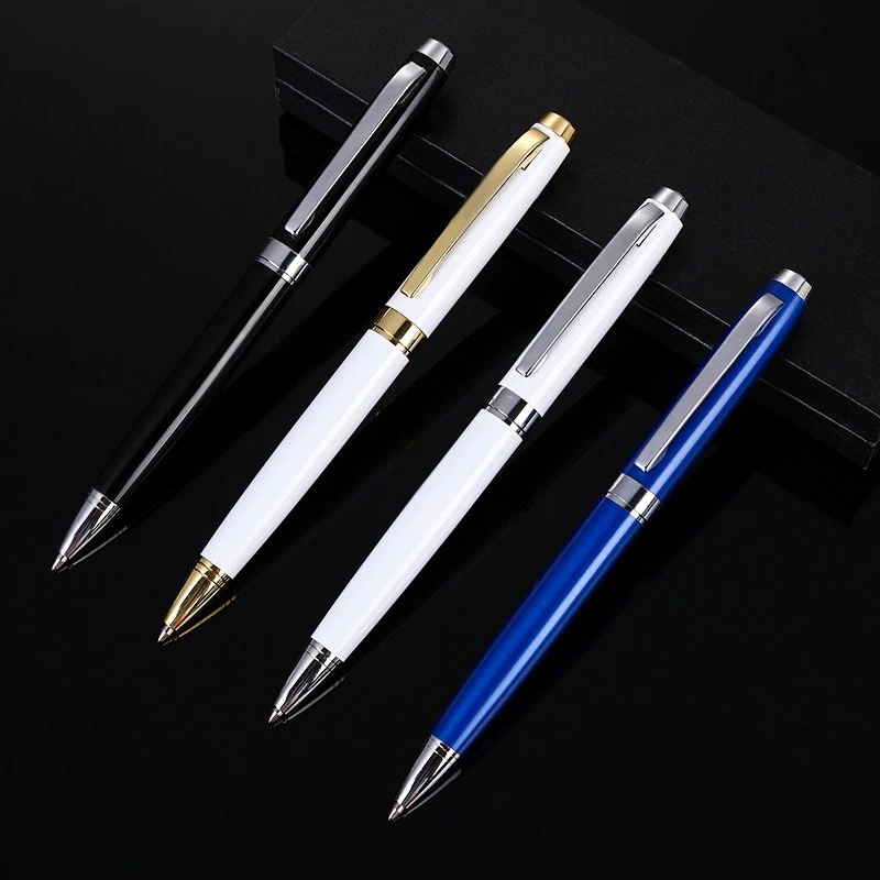 

20PCS Metal Ballpoint Pen Adult Office Student Learning Writing Oil Pen Rotating Ballpoint Pen Gift School Office Supplies