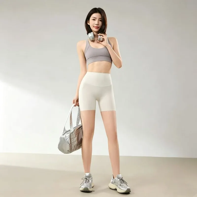 

Summer Thin Shark Shorts Women Anti Exposure High Waist Tummy Control Butt Lifting Yoga Base Shorts