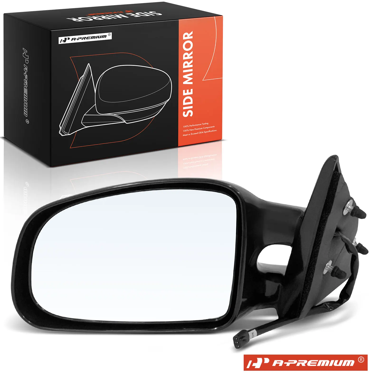 A-Premium Driver Side Power Door Mirror for Pontiac Grand Am 1999-2003 Non-Folding Black