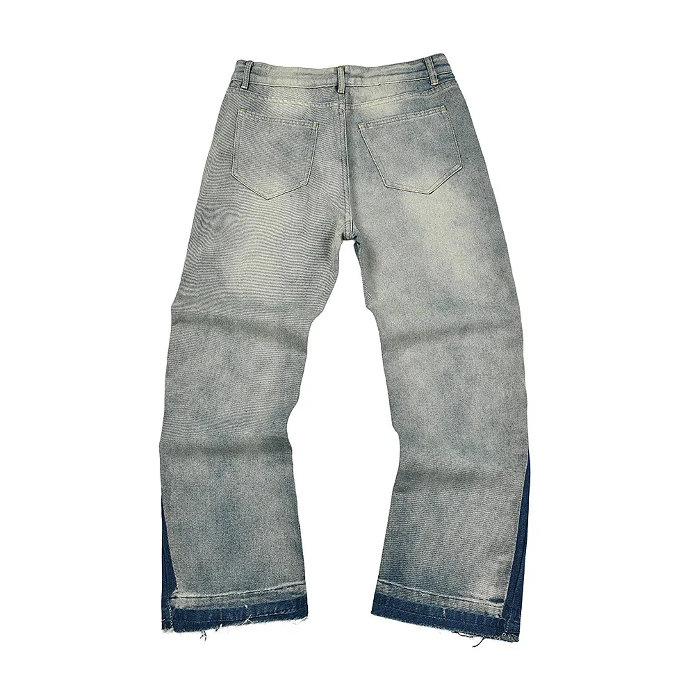 Gallery Dept American Vintage Splicing Jeans High Street Loose Straight Vibe Micro Flared Pants