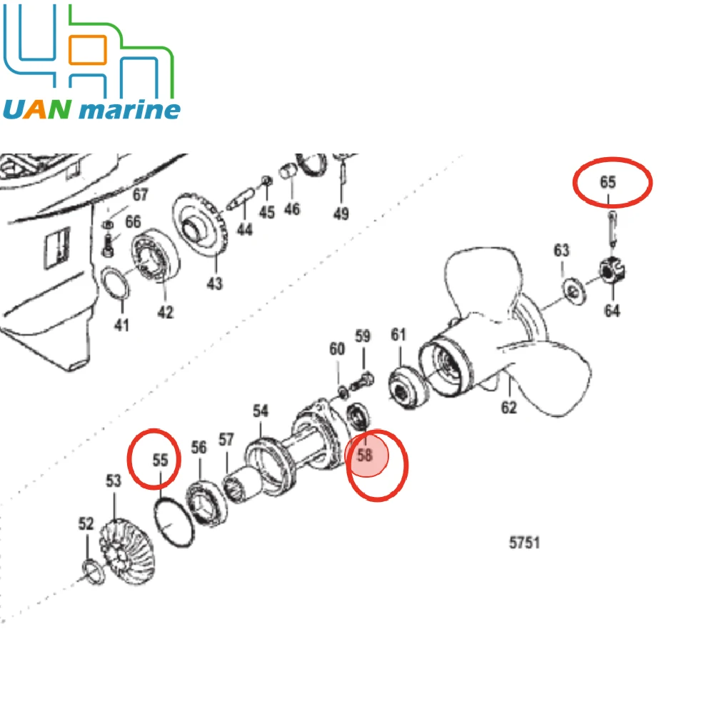 26- 161301 Kits de sellos de caja de cambios de unidad inferior fueraborda para Mercury Marine de 2 tiempos 25HP 30HP 25- 161311 8150264 8M 0082880