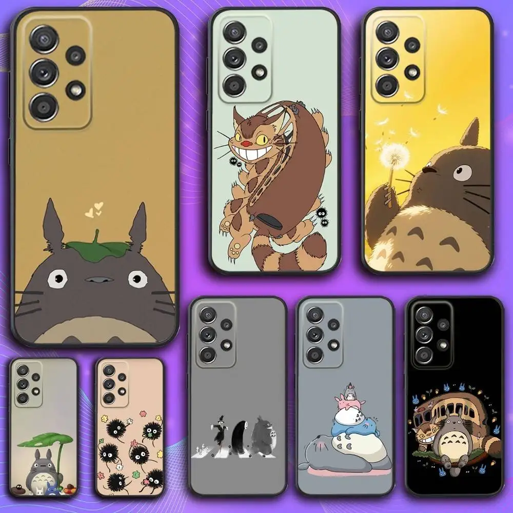 

Anime T-Totoro-ES Phone Case For Samsung S 25,24,23,22,30,21,10,9,Ultra,Plus,Lite,FE,4,5 G Soft Black Case