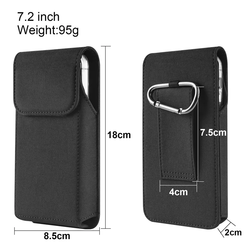 Waterproof Nylon Pouch For Crosscall Stellar X5 Waist Bag Phone Cover Core X5 Action X5 Trekker X4 Core S4 M5 X3 Magnetic Case