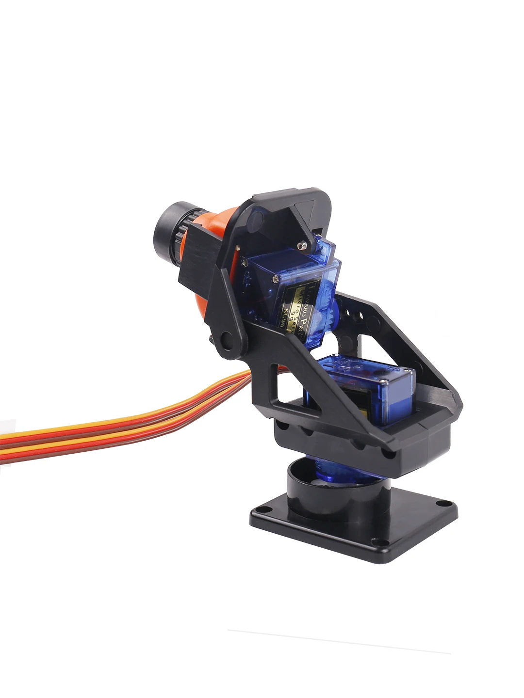 MG90s/SG90 9g Servo Qimbal Modelo ultrassônico de eixo duplo Câmera FPV Acessórios de suporte de carro inteligente