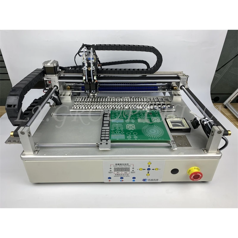 Q1 High Speed 33 Bits Full Vision Desktop Automatic SMT Pick And Place Machine Chip Mounter LED SMD Dual Heads For PCB Assembly