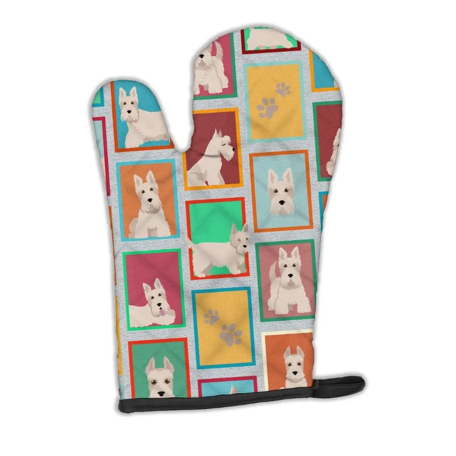 

Lots of Wheaten Scottish Terrier Oven Mitt Heat Resistant Thick Oven Mitt for Hot Pans and Oven Kitchen Mitt Protect Hands Cook