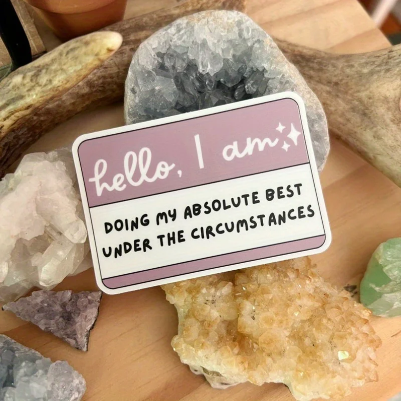 

HAILUREY «Hello, I Doing My Absolute Best Under the Circumstances» Водонепроницаемая наклейка