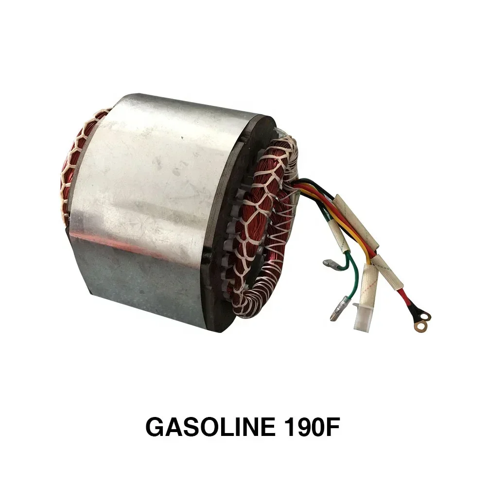 190F 6KW  Wholesale Gasoline  Generator Spare Parts  Generator  Stator and  Rotor Gasoline  Alternator Engineering  Machinery