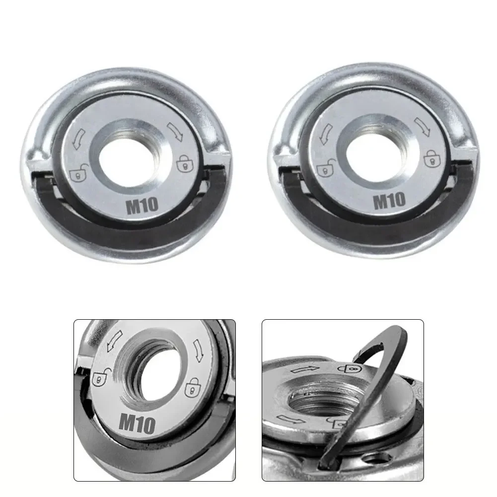 Self Locking Grinding Plate Quick Release Plate 9.1mm Height M10 Pressing Plate Versatile Usage Unique Self-Locking Structure