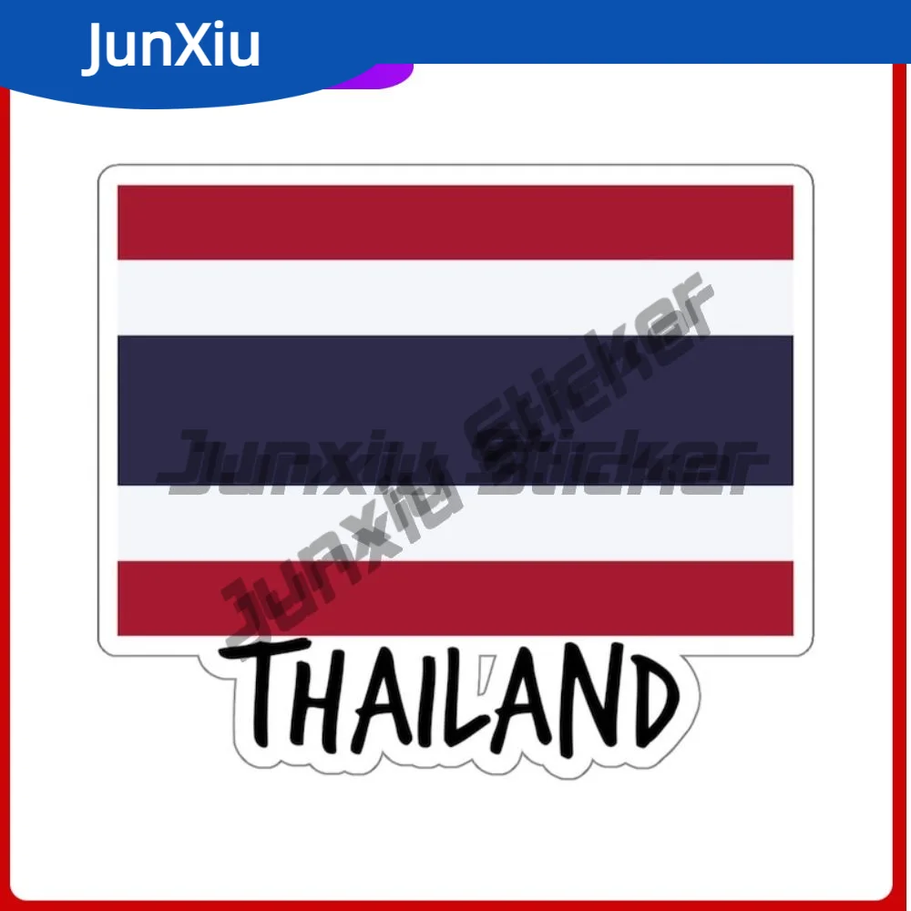 

Thailand Flag Travel Souvenir Sticker For Luggage Water Bottles Scrapbooking Bumper Window Phone Trunk Windshield Guitar Cover