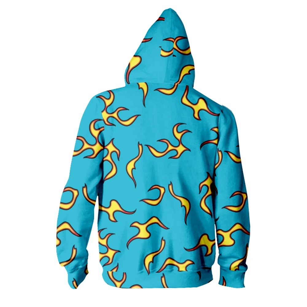 Coat 3D Print Cartoon Red and Yellow Flame Hoodie Men Women Long Sleeve Cosplay Costume Men Jacket Sweatshirts