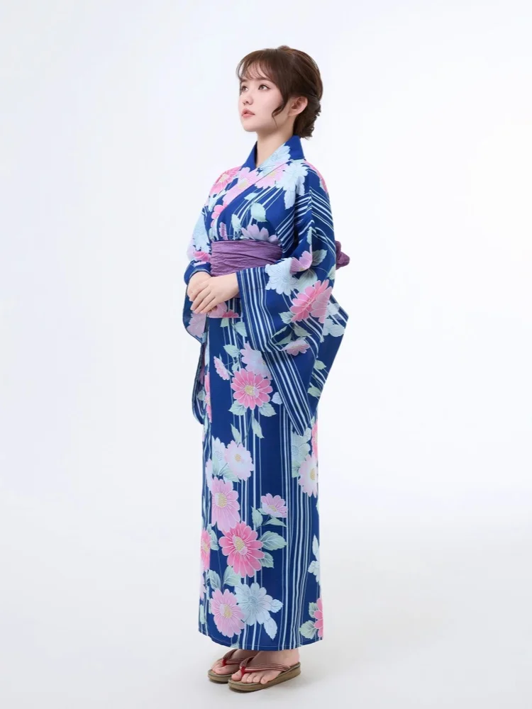 

Women's Japanese Traditional Yukata, Wrinkle-Resistant Fabric Summer Kimono, Hanabi Fire Festival Wear, Cosplay Costume