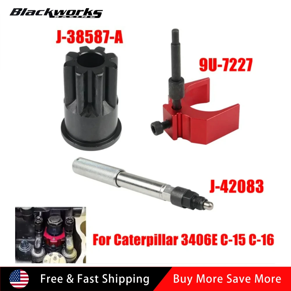 

J-42083 Штифт автоматического синхронизации + инструмент регулятора топливной форсунки 9U-7227 + разъем для блокировки двигателя подходит для CAT 3406E C-15 C-16