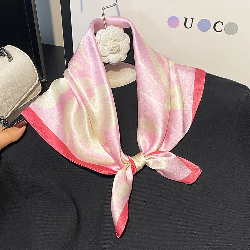 

100% натуральный шелковый шарф, женский шелковичный шарф, роскошный квадратный модный шейный платок с принтом, женская шаль, хиджаб, бандана, шарфы