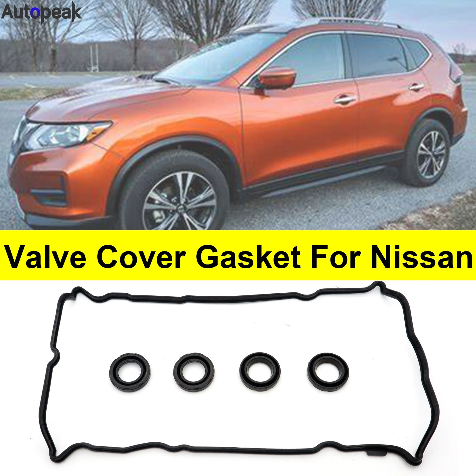 

5x Car Engine Parts Valve Cover Gaskets Accessories For Nissan Altima Rogue Sentra 2.5L 2500cc L4 2007 2008 2009-2012 VS50777R