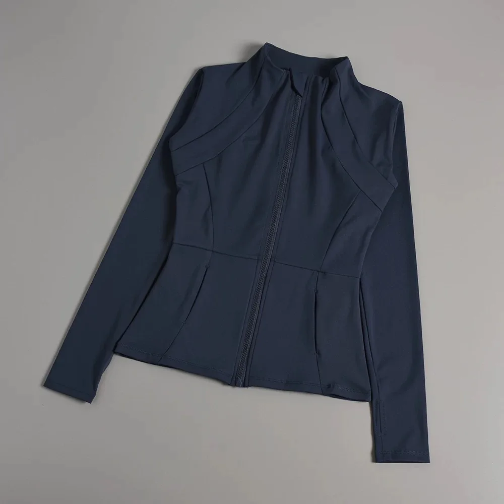 New yoga clothes for women, long sleeved running, fitness, slimming, versatile yoga jackets, training sports tops, jackets