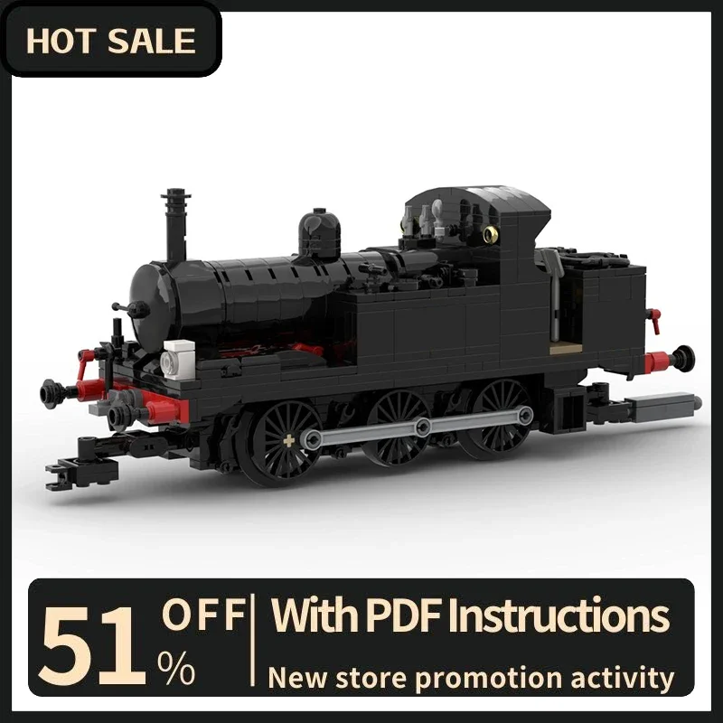 

New 571Pcs City Hot Midland Railway 1F Classic Technical Train Steam Locomotive Railway Model Building Custom Puzzle DiyIdea Toy