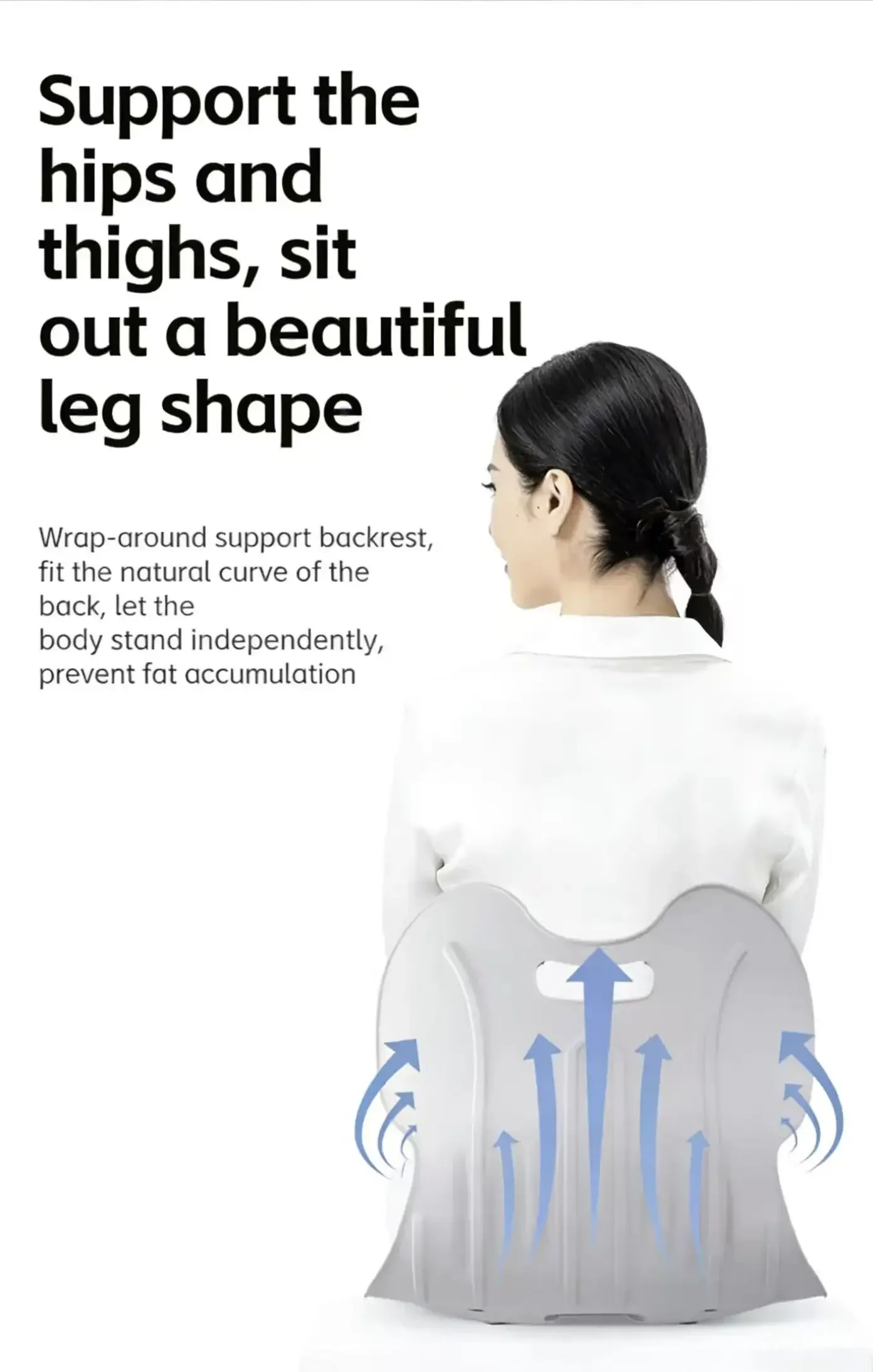 Ergonomic Posture Correction Chair Cushion Lumbar Support Seat for Office Desk Back Pain Relief Adult Sitting Cushion