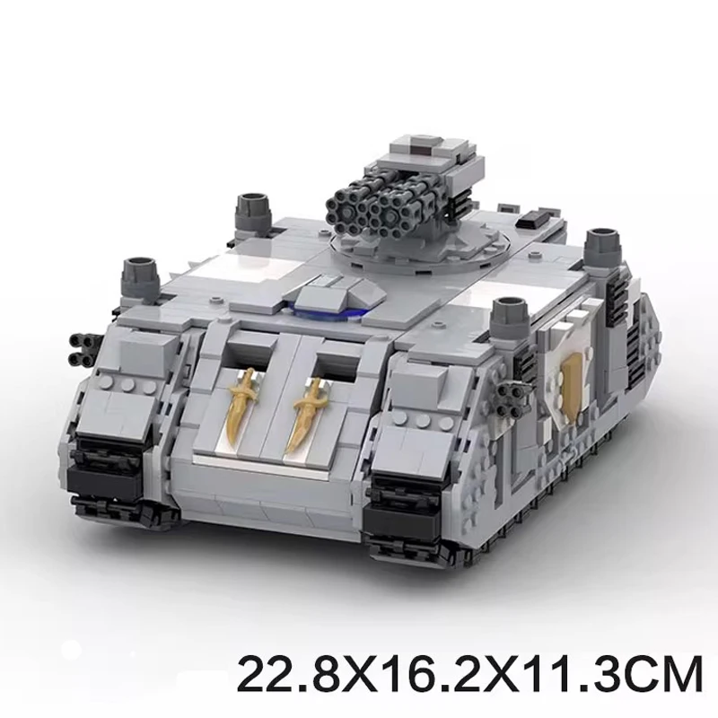 Bricklink MOC Battle Militaire Tank Land Raider Game Robot Redemptor Dreadnought Mecha Warrior Sets Bouwstenen Kid Speelgoed Gift