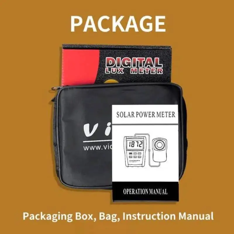 Optical Power Meter Ultraviolet Intensity Meter Tester High Precision Digital Display Solar Irradiance Meter