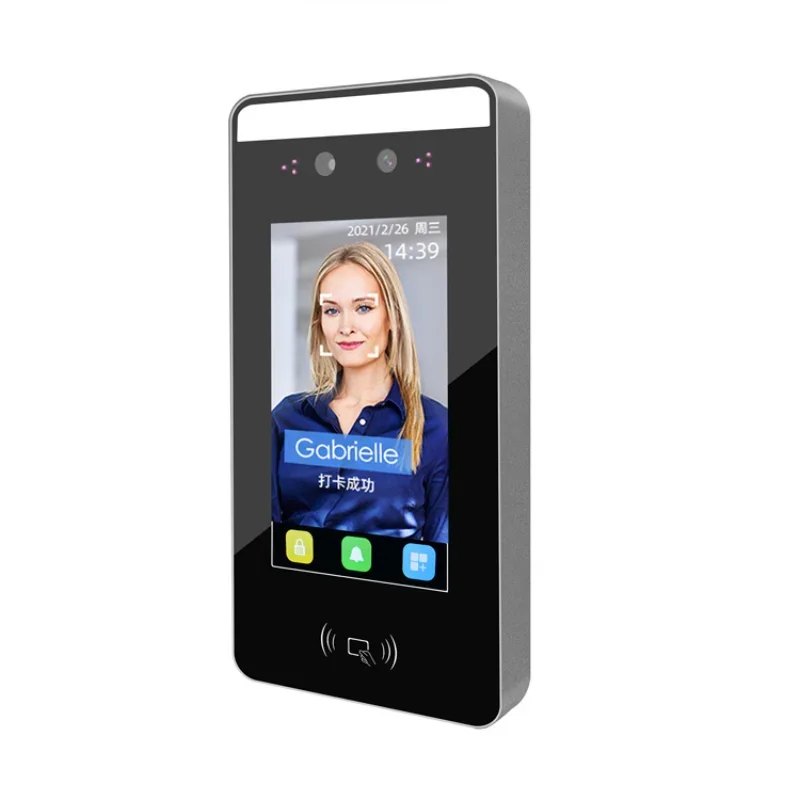 Dynamic Facial Recognition Attendance Access Control Machine IC Card Waterproof Facial Recognition End Point Machine  DF45C-TH-W