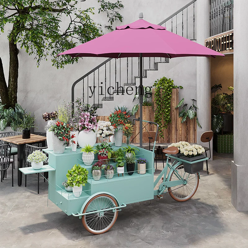 CZ1   Rideable Reverse Tricycle Shopping Mall Event Display Promotion Cart Park Square Sales Cart