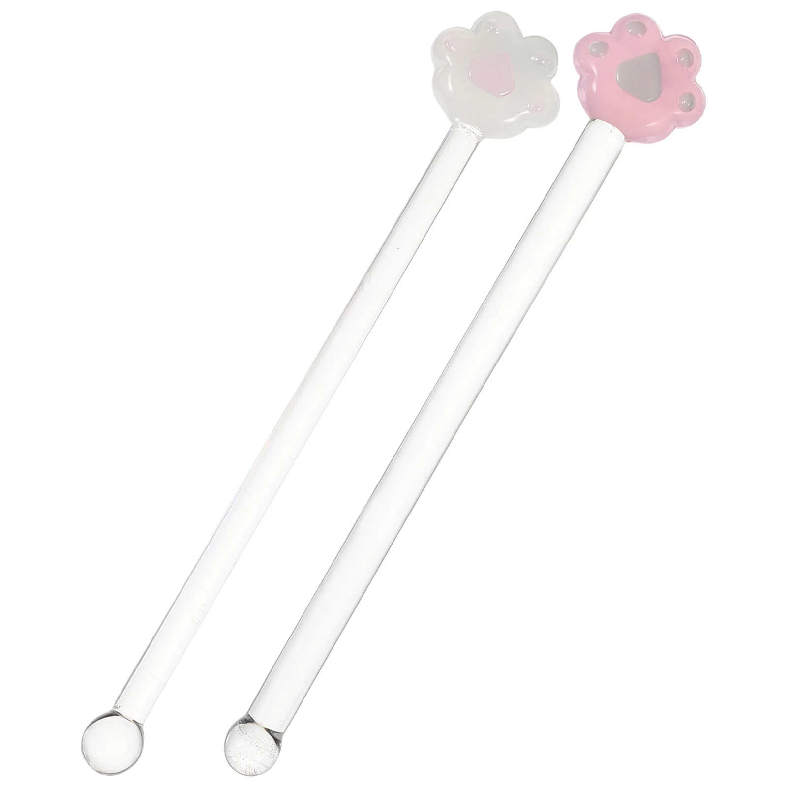 

2pcs Cat Paw Stirring Rods Glass Mixing Sticks For Cocktail Coffee Iced Tea Drink Tools Swizzle Sticks Bar Utensils Kitchen