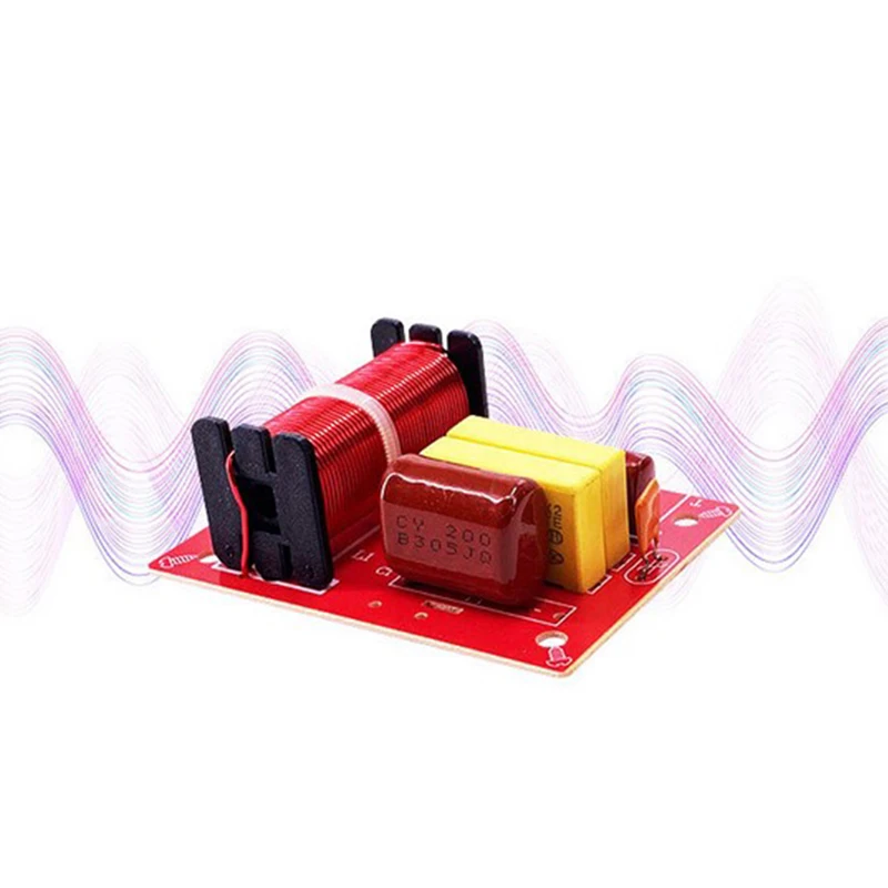 WEAH-234 80W Divisor de Frequência de Áudio Automotivo 2 Vias para Alto-Falante de Carro, Filtro Crossover de Agudos e Graves, Auto Falante Automotivo