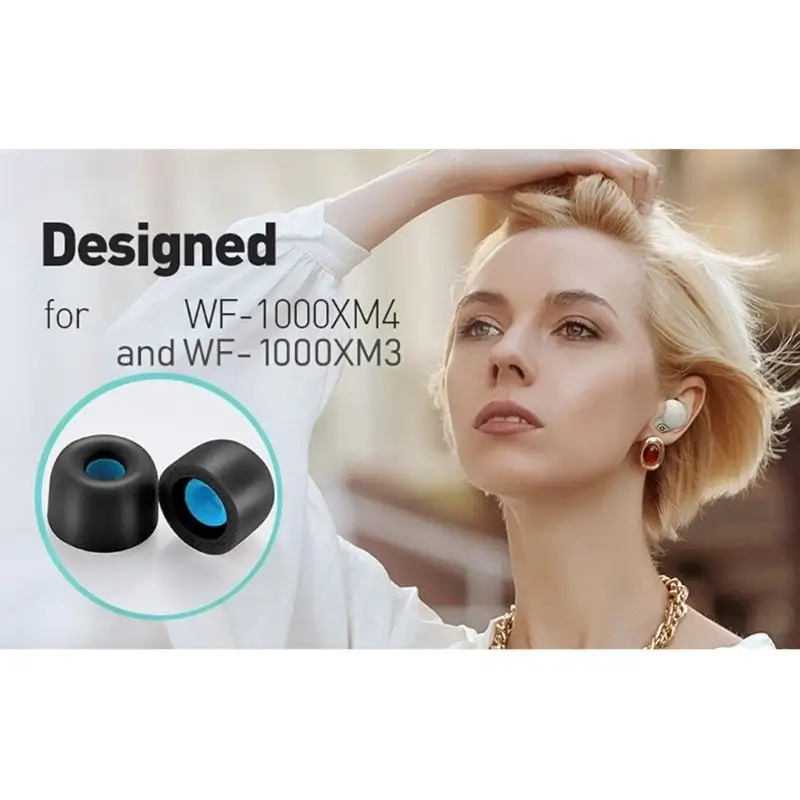 652F Memory Foam Eartips Cover Filter for WF-1000XM4 Earbuds Eartips Ear Tips