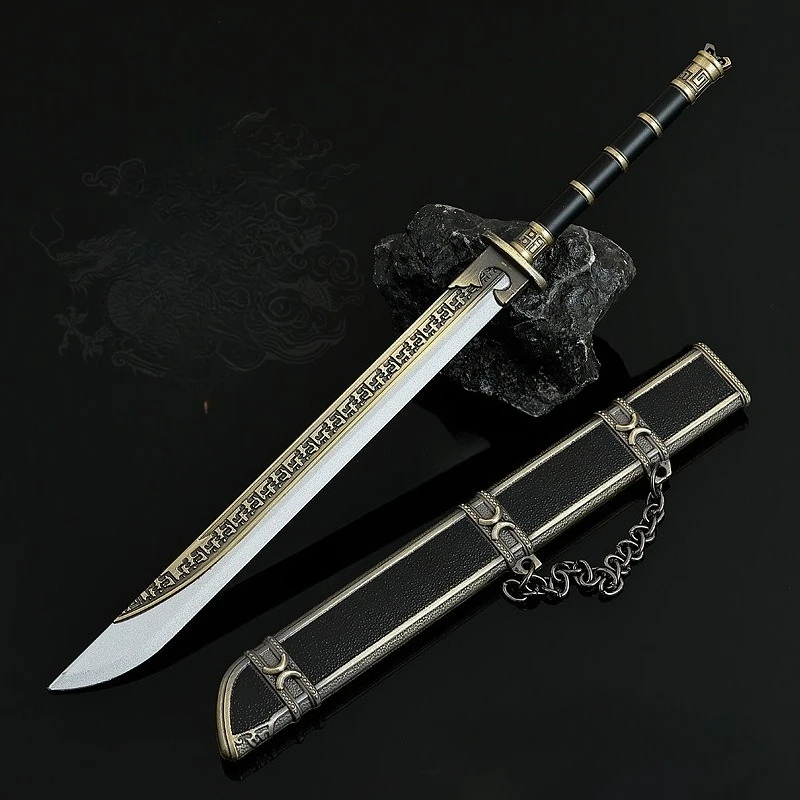 

22 CM Novoland: Pearl Eclipse Chinese TV Series Peripherals Fang Zhuoying Knife Metal Craft Weapon Model Collectible Ornaments