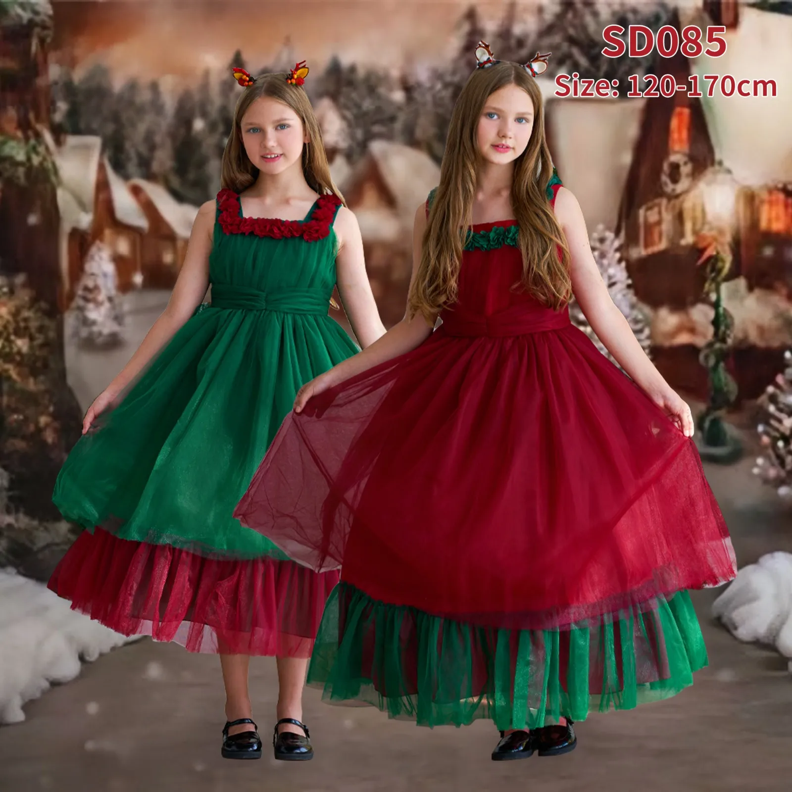 

Summer Girls Color Blocked Fluffy Princess Dress Elegant Irregular Suspender Dress Fashion Kids Girl Birthday Party Ball Gown