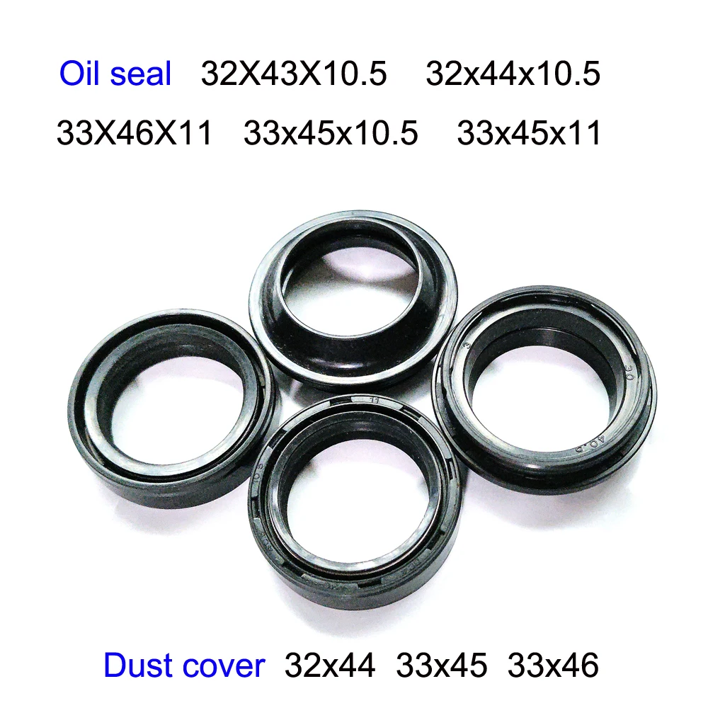 

Damper Oil Seal 32X43X10.5 32x44x10.5 33X46X11 33x45x10.5 33x45x11 32x44 Dust Cover Cap Motorcycle Front Fork Shock Absorber