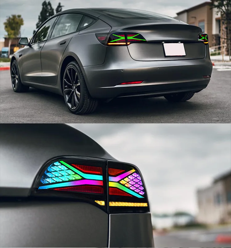 مصابيح خلفية متينة RGB LED من الدرجة الأولى لطراز تسلا 3 موديل Y 2017-2022 بعمر طويل #2