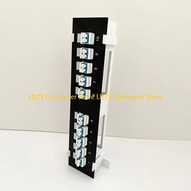 A52B 10 منفذ بصري من خلال لوحة التصحيح المقرنة لحامل الحائط مع شريط خلفي أو Rackm