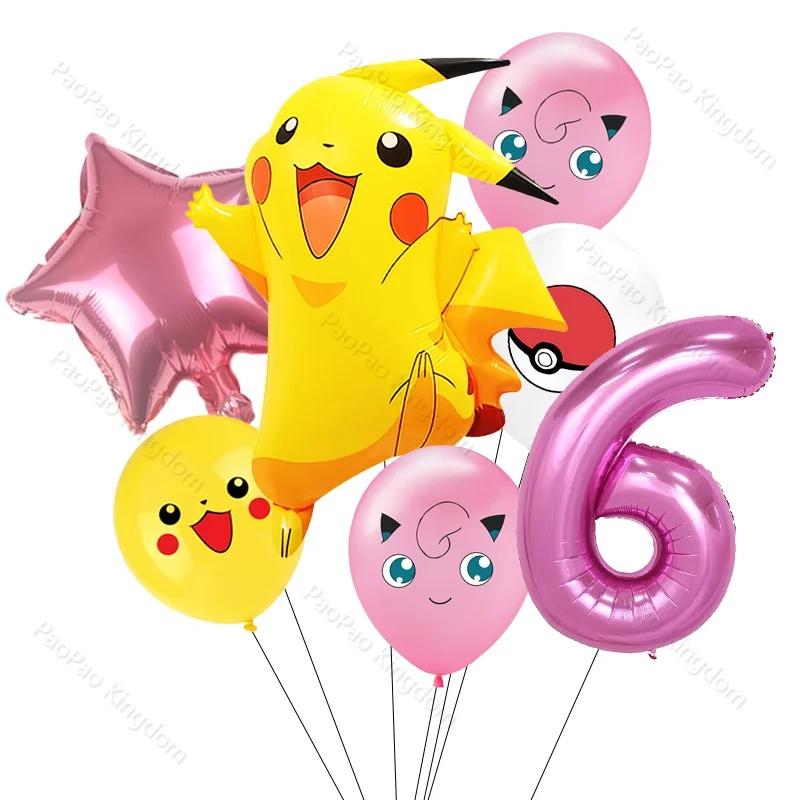 Pokemon Pikachu Ballon Party Dekorationen Squirtle Bulbasaur Geburtstag Party Tasche Ballon Geschenk Figur Kinder Geschenke Spielzeug