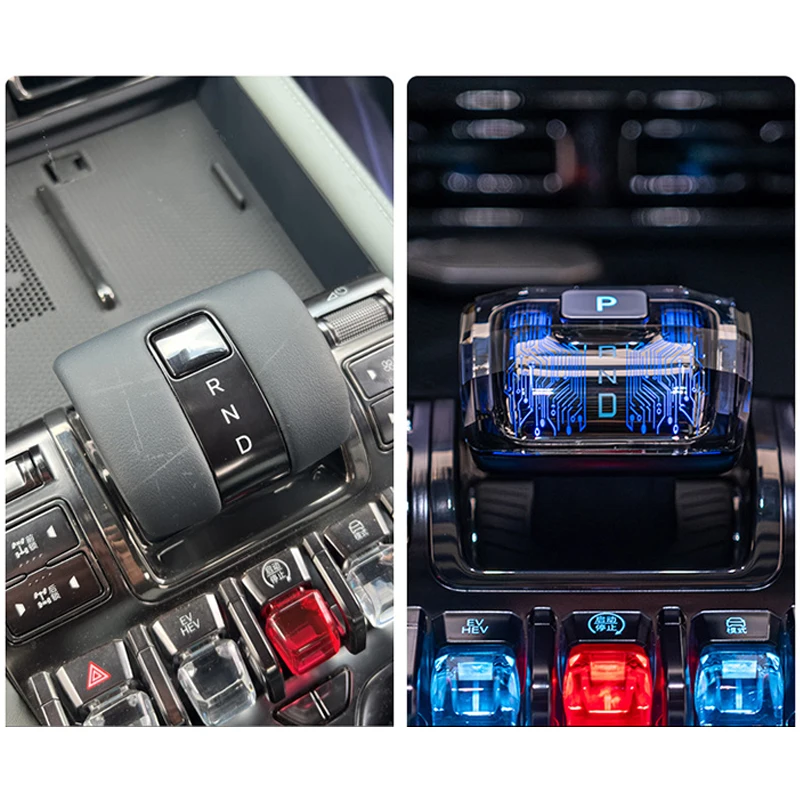 For BYD Shark 2025 Illuminated Crystal Shift Knob Car Accessory Shift Head Modification Glowing Gear Selector Upgrade