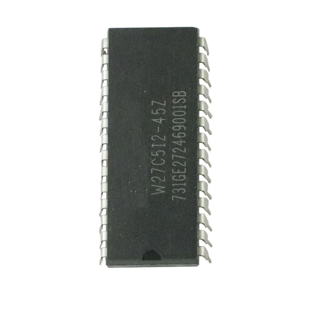 Circuitos integrados originais, IC, EEPROM, 512Kbit, W27C512, W27C512-45Z, 28DIP, 10 PCes, lote, novo