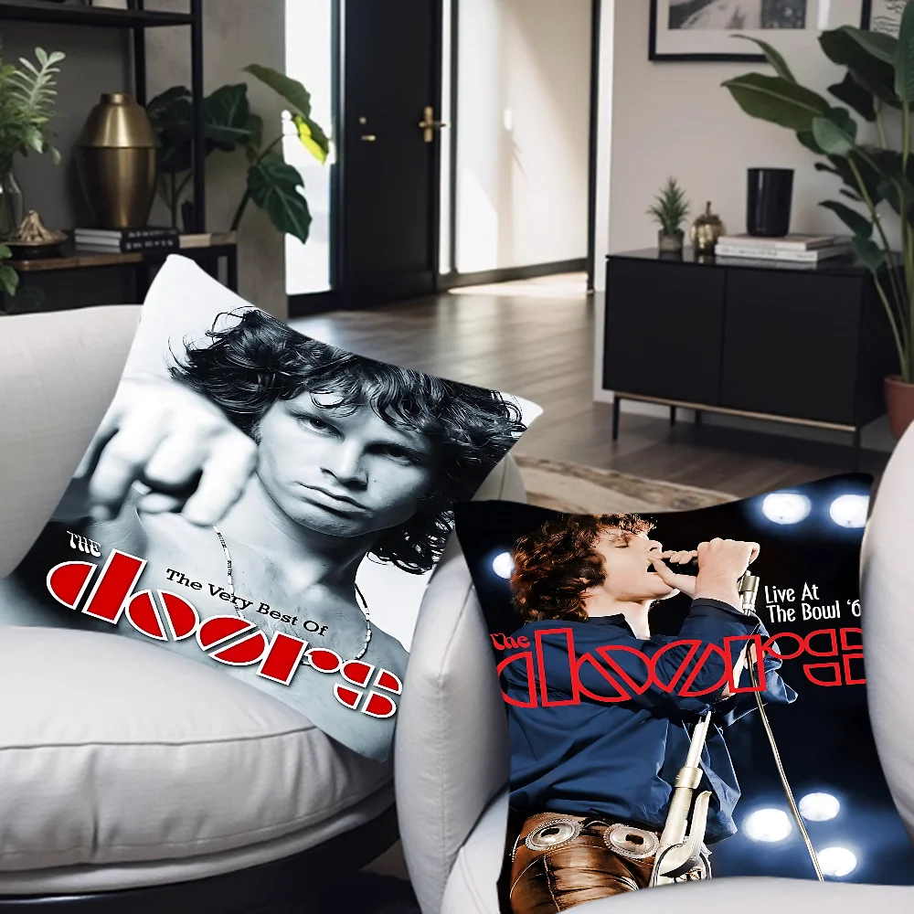 Puertas Jim Morrison funda de almohada sofá funda de cojín decoración de la habitación del hogar regalo para niños