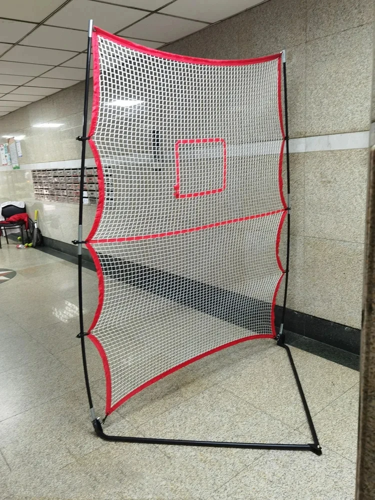 Easy Set Up Tennis Rebound Net Mini Racquet Sports Ball Rebounder 200x145cm Pitch Back Net Single Practice Bounceback Net Frame