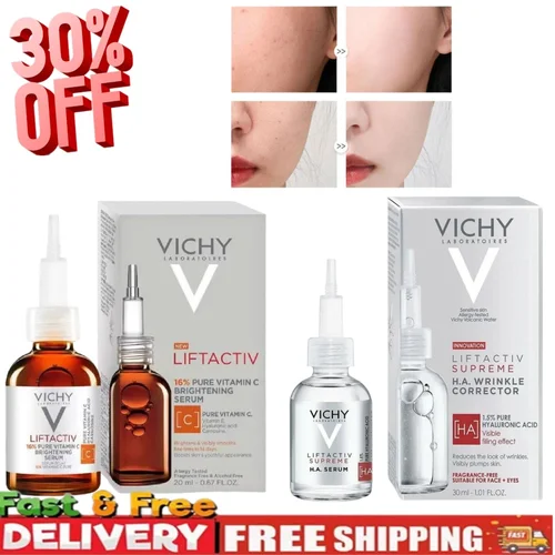 Imagen 1 del producto Esencia Hidratante con Vitamina C y Ácido Hialurónico Vichy, Activa el Efecto Antienvejecimiento, Blanquea, Reafirma y Mejora la Piel Oscura