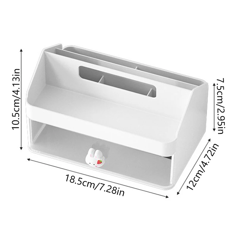 Desktop Compartment Storage Box Transparent Plastic Drawer Creative Multifunctional Student Pen Organizer Box