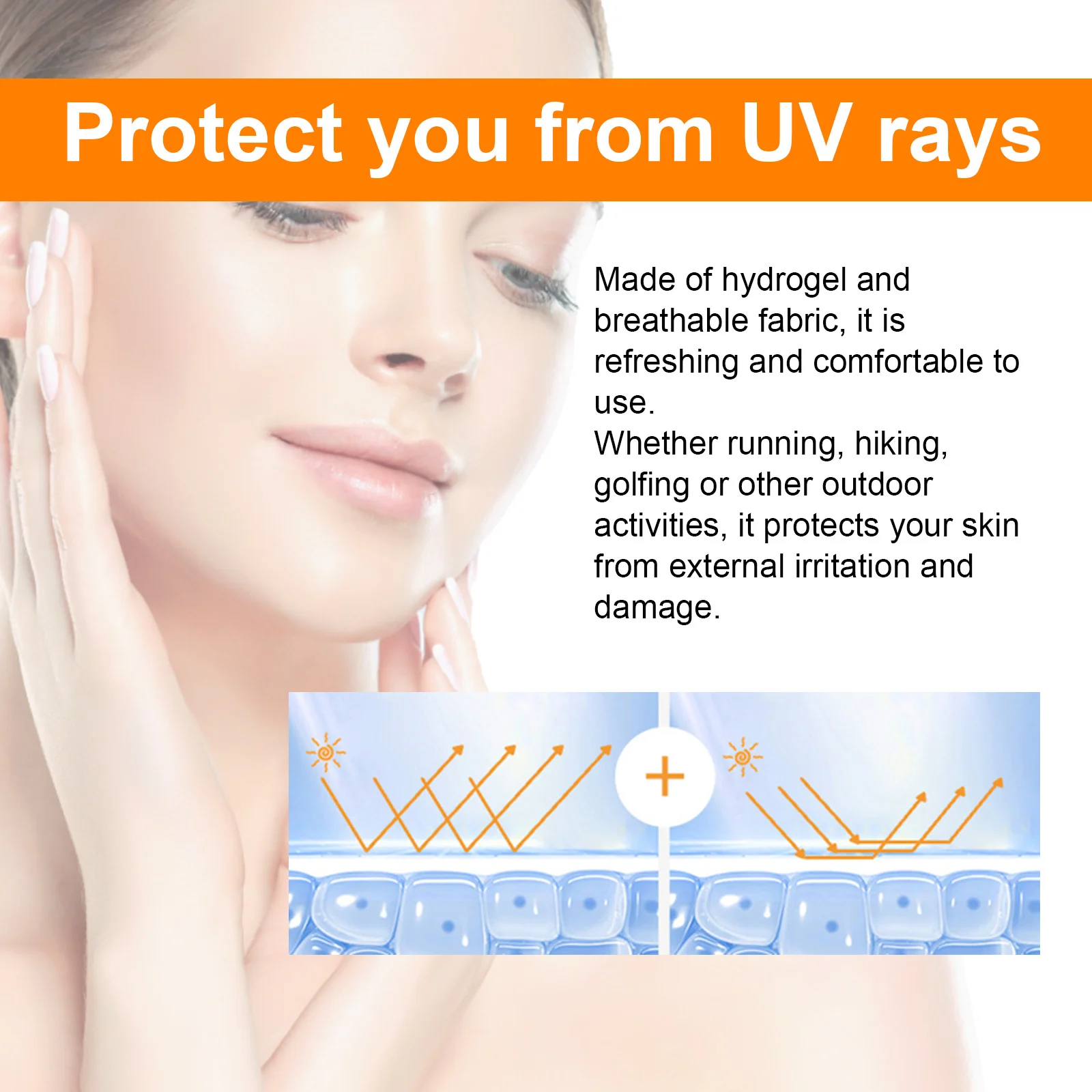 UV保護アイケアパッチ通気性日焼け防止日焼け跡日焼け防止アンチエイジングしわ防止リフレッシュ保湿アイステッカー