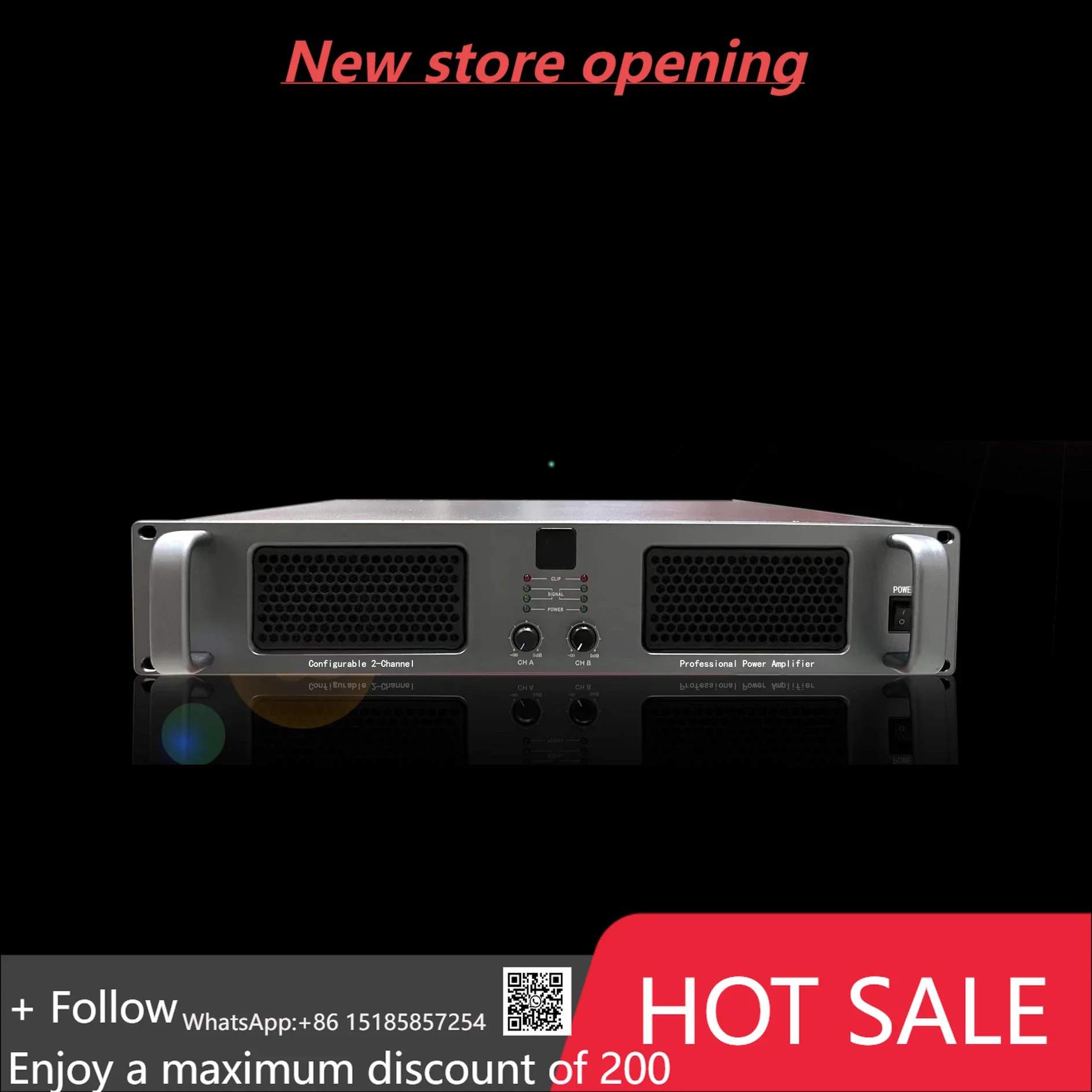 

D08 800W/1200W Two channel professional power amplifier