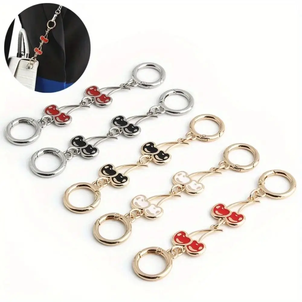 Bag Chain Strap Extender Cherry Shaped Hanging Replacement Chain For Purse Clutch Handbag Bag Extension Chain Bag Accessories