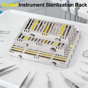 Bilashmart 5/10/20 Holes 1 Piece Dental Stainless Steel Disinfection Placing Box Tray Dental Instrument Disinfection Plate